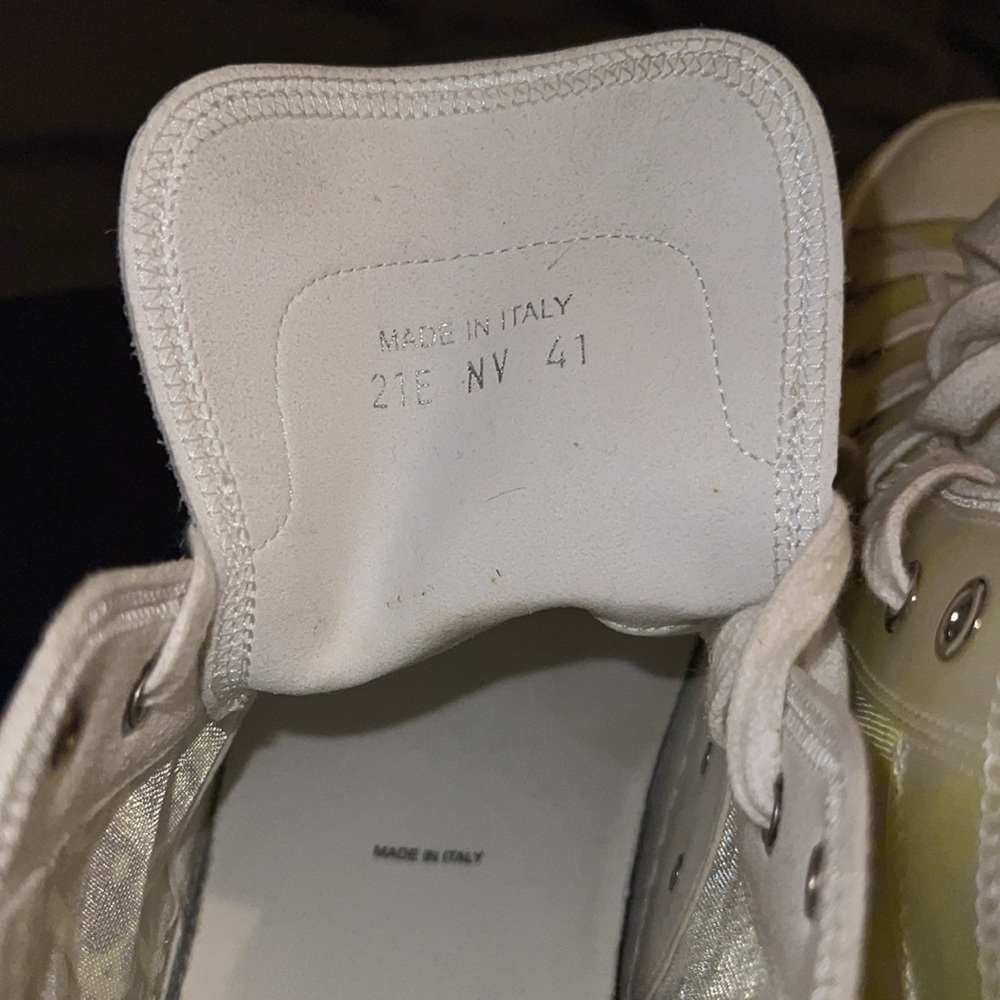 Authentic Dior B23 High Top White Yellow Oblique - Picture 7 of 7
